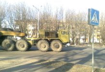 Військова техніка на вулицях міста!(ВІДЕО)