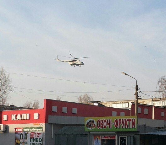 Гелікоптери над Павлоградом (ВІДЕО)