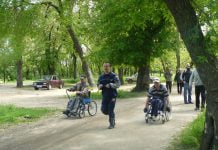 Легкоатлетичний забіг в Першотравневому парку