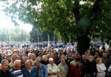 В Павлограді на акцію протесту вийшли шахтарі-інваліди