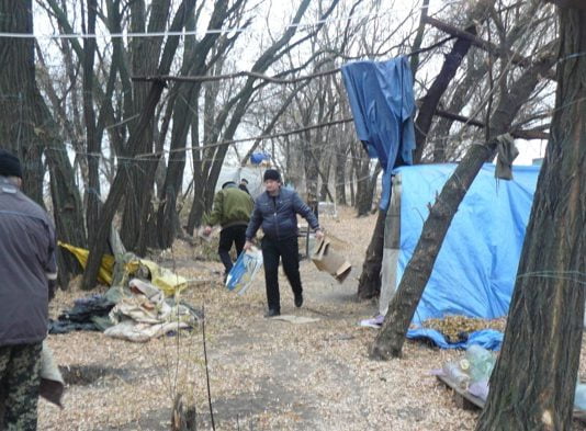 На блок-посту Павлограда пройшов суботник