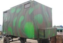 Волонтери з Вербок виготовили пересувну лазню для воїнів АТО