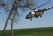 Вертоліт влаштував дрифт на трасі Дніпропетровськ-Харків (ВІДЕО)