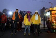 В Павлограде зажглась главная ёлка и открылся каток