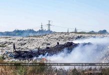 Под Павлоградом горит полигон отходов (ФОТО)