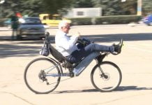 Мэр Павлограда прокатился на лигераде (ВИДЕО)