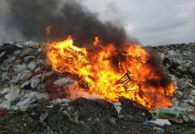 В Павлограде опять горела свалка (ФОТОФАКТ)