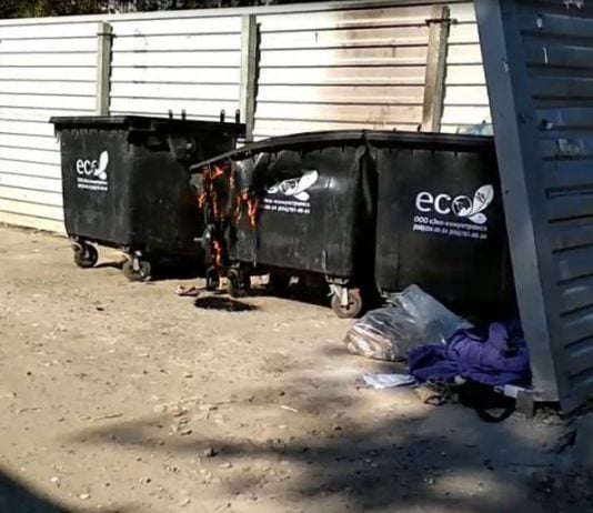 В Павлограде жгут мусорные баки (ВИДЕО)