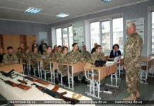 В павлоградской школе открыли обновленный кабинет «Защиты Отечества» (ФОТО и ВИДЕО)