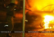 В Павлограде ночью сгорел «Lanos»