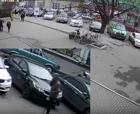 Как в центре Павлограде за 2 минуты воры «обчистили» автомобиль