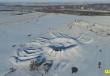 Блогер показал зимний Мавринский майдан с высоты птичьего полета (ФОТО и ВИДЕО)