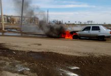 В Павлограде на проезжей части загорелась «Славута» (ФОТО и ВИДЕО)