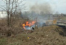 Апрель в разгаре: в Павлограде выгорают гектары сухой травы