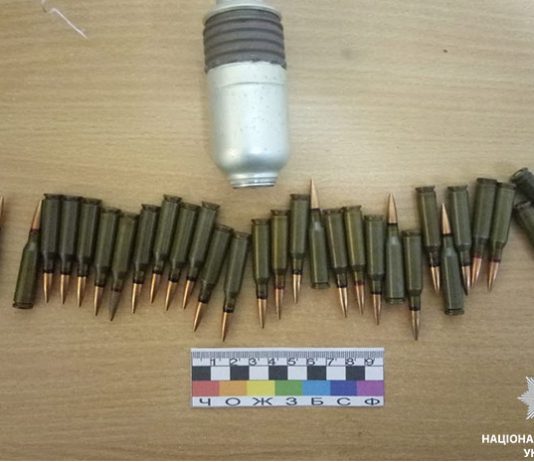 У вора алкоголя нашли боеприпасы