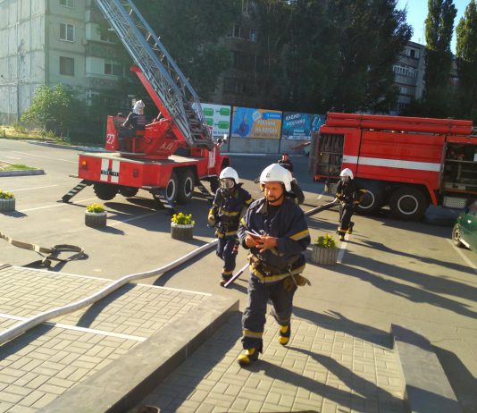 В павлоградском ТК понарошку загорелся кинотеатр
