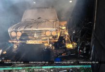 В Павлограде сгорел гараж с автомобилем внутри