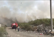 Под Павлоградом снова горит свалка (ВИДЕО)