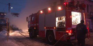 В центре Павлограда горела хозпристройка