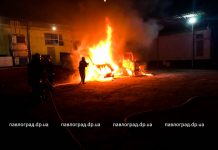 В Павлограде сгорели два грузовых «Mersedes Sprinter»