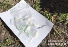 При обыске мужчина выбросил наркотики в окно