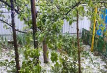 В Павлограде после дождя … остались сугробы града (ФОТОФАКТ)