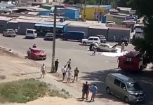 В Павлограде во время езды загорелась машина (ВИДЕО)