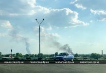 Под Павлоградом горело большое поле сухой травы