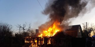 В Павлограде сгорела дача