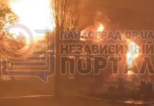 В Павлограде сгорел двухэтажный ресторан (ВИДЕО)