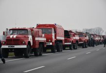 Павлоградские спасатели снова отправились в Чернобыльскую зону тушить пожар (ФОТО)