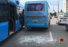 В Днепре автобус на Павлоград попал в ДТП