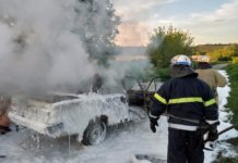 В Юрьевском районе на ходу загорелись «Жигули»