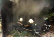 В Павлограде горел гараж (ФОТО)