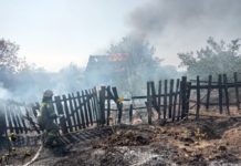 Пожаром уничтожена дача в Павлоградском районе