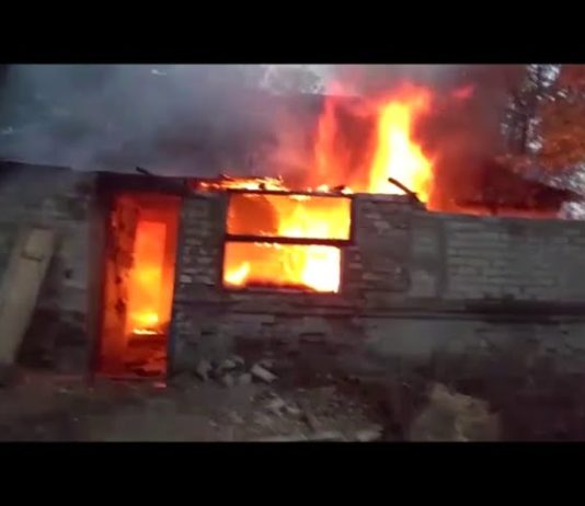 В Терновке сгорел жилой дом (ВИДЕО)