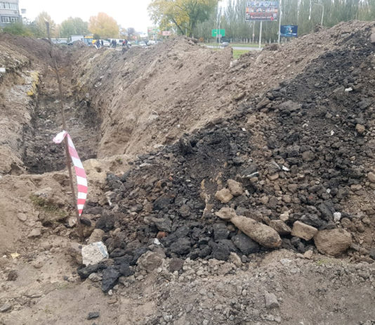 На ул. Днепровской в Павлограде нашли мину