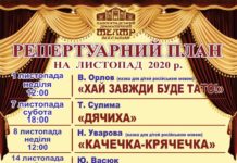 Павлоградський театр ім. Б. Захави: репертуар на листопад
