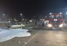 В центре Павлограда горел автомобиль (ВИДЕО)