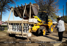 Старый забор с павлоградской набережной перевезли в музей