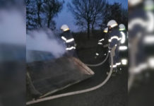 На трассе возле Булаховки загорелся прицеп легковушки (ФОТО и ВИДЕО)