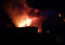 Ночью в Павлограде горел дом