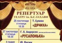 Павлоградський театр ім. Б. Захави: репертуар на грудень