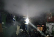 В Павлограде на пожаре пострадал хозяин гаража (ВИДЕО)