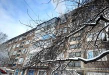 В Першотравенске дотла сгорела кухня (ФОТО)