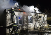 В Павлограде сгорела крыша жилого дома (ФОТО и ВИДЕО)