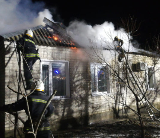 В Павлограде сгорела крыша жилого дома (ФОТО и ВИДЕО)