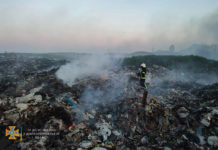Под Павлоградом 4 часа тушили свалку