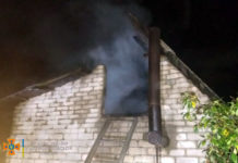 Под Павлоградом сгорела баня