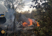 В Павлоградском районе горела дача (ФОТО и ВИДЕО)